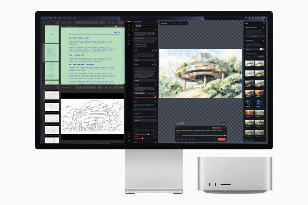 Mac Studio com Draw Things