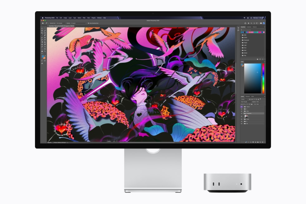 Mac mini rodando Photoshop