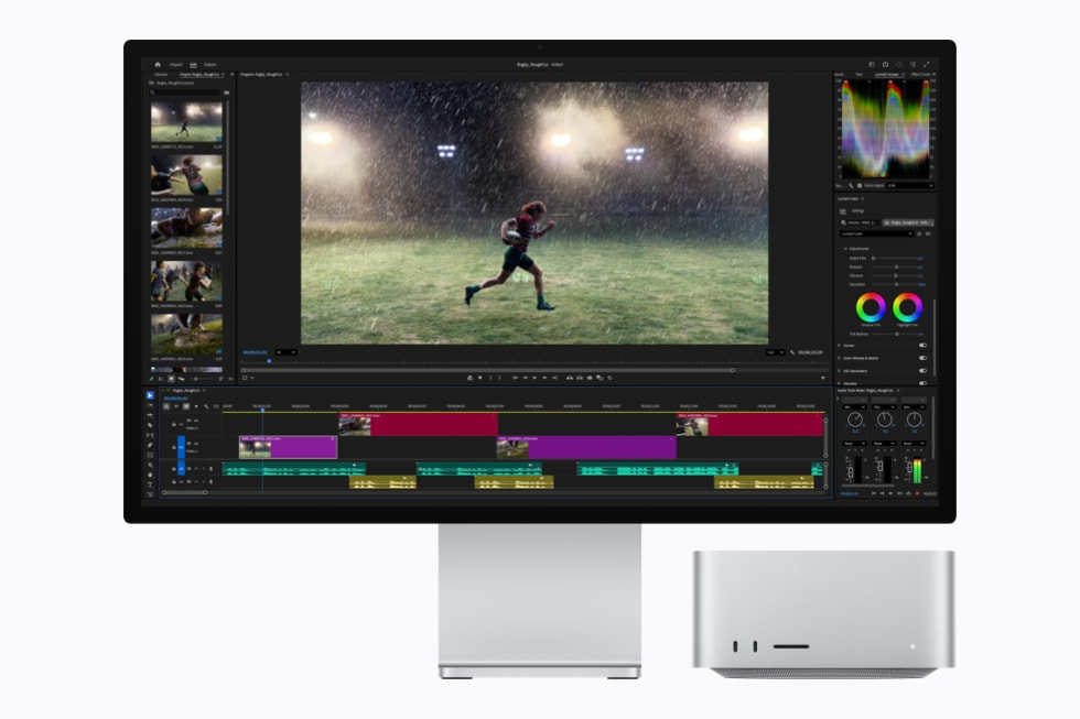 Mac Studio com Adobe Premiere Pro