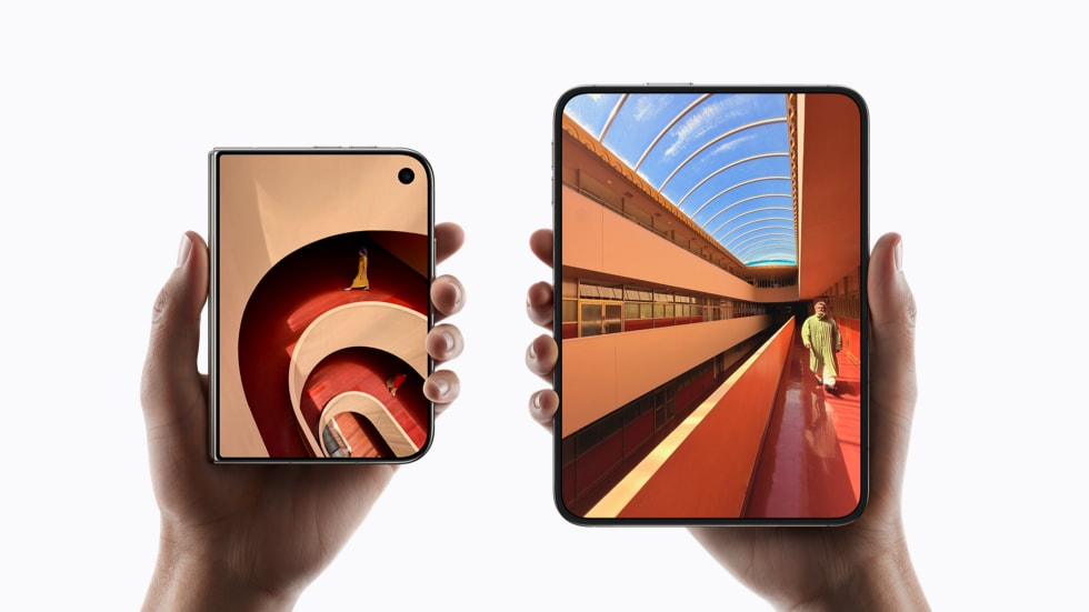 Telas externa e interna do iPhone Duo